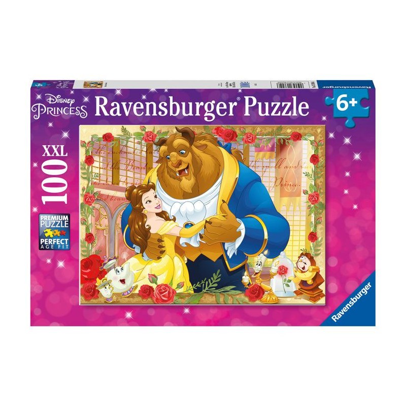 Puzzle La Belle et la Bete - Ravensburger - 100 pieces - Pour enfant