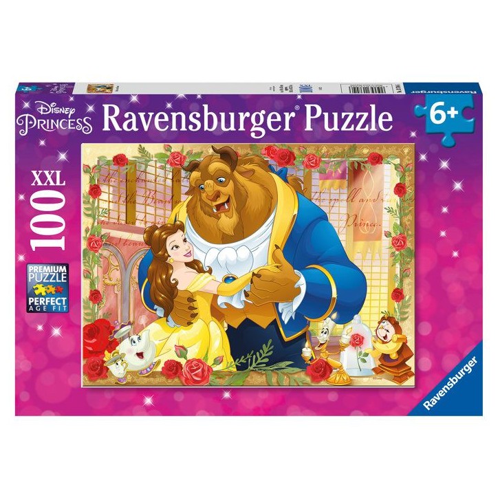 Puzzle La Belle et la Bete - Ravensburger - 100 pieces - Pour enfant Puzzle La Belle et la Bete - Ravensburger - 100 pieces - Pour enfant