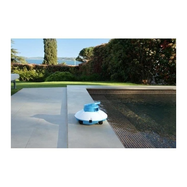 Robot de piscine - Bestway - Frisbee - Autonome - nettoyage fond plat - 5x3m max - Bleu Robot de piscine - Bestway - Frisbee - Autonome - nettoyage fond plat - 5x3m max - Bleu