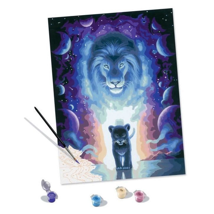 CreArt Lion 30x40 cm - Jojoesart édition - Peinture par numéros – Des 12 ans – Ravensburger - 23516 CreArt Lion 30x40 cm - Jojoesart édition - Peinture par numéros – Des 12 ans – Ravensburger - 23516