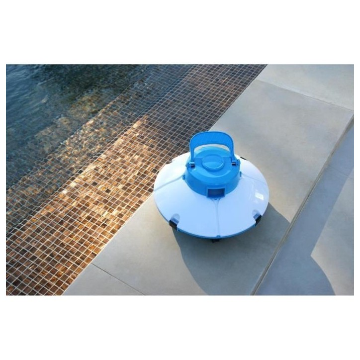 Robot de piscine - Bestway - Frisbee - Autonome - nettoyage fond plat - 5x3m max - Bleu Robot de piscine - Bestway - Frisbee - Autonome - nettoyage fond plat - 5x3m max - Bleu