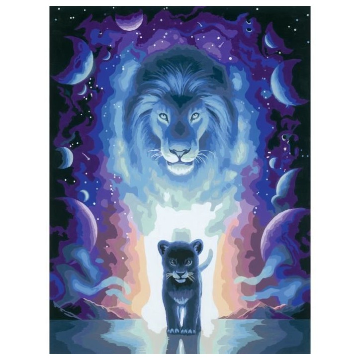 CreArt Lion 30x40 cm - Jojoesart édition - Peinture par numéros – Des 12 ans – Ravensburger - 23516 CreArt Lion 30x40 cm - Jojoesart édition - Peinture par numéros – Des 12 ans – Ravensburger - 23516
