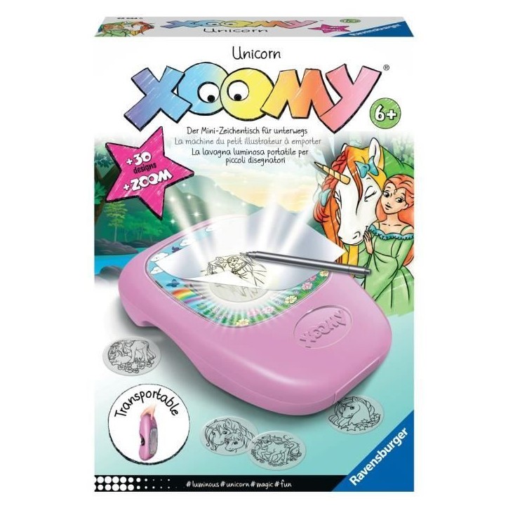 Xoomy Licorne, Jeu de dessin, loisir créatif, des 6 ans, Ravensburger
