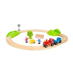 BRIO World-36123-Circuit Peppa Pig-Coffret complet 18 pieces avec figu