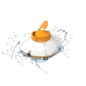 Robot de piscine - Bestway - Frisbee - Autonome - nettoyage fond plat - 5x3m max - Orange