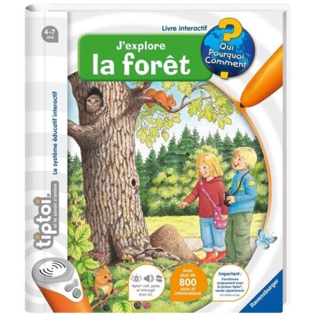 tiptoi, Livre interactif, Je découvre la foret, 4 ans, 13099005, Rave