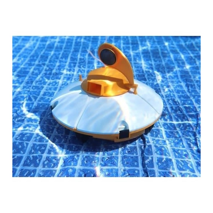 Robot de piscine - Bestway - Frisbee - Autonome - nettoyage fond plat - 5x3m max - Orange