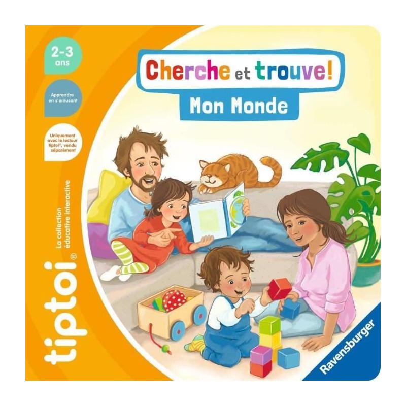 tiptoi Cherche et trouve Mon Monde, Livre interactif, Jeu éducatif é