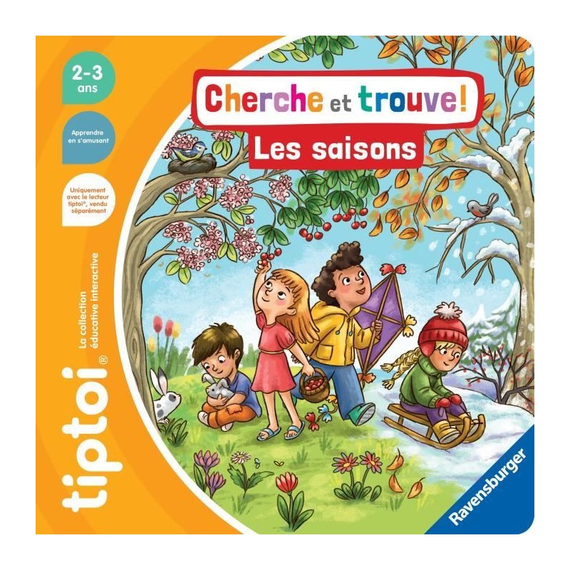 Ravensburger-tiptoi-Livre interactif-Cherche et trouve Les saisons-Jeu