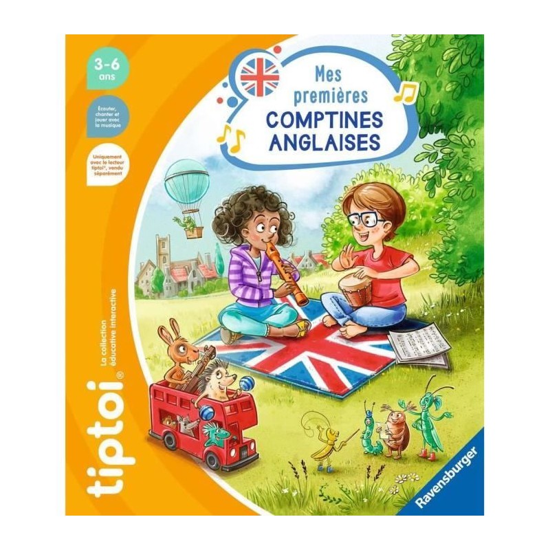 tiptoi, Livre interactif, Mes premieres comptines anglaises, 3 ans, 13
