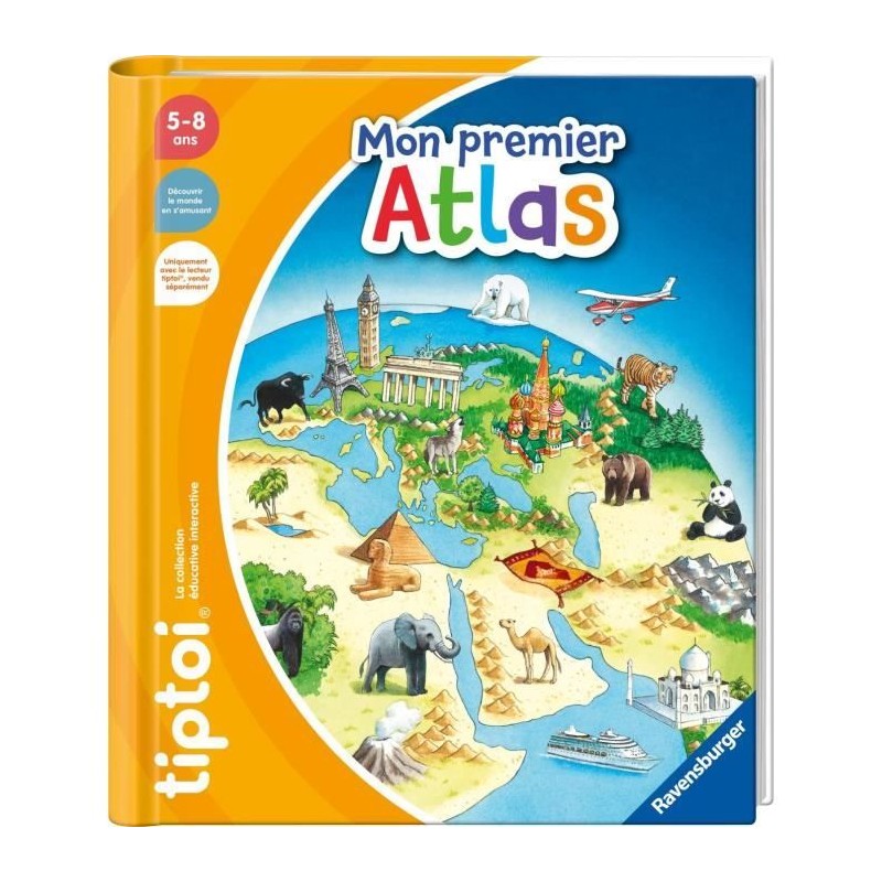 tiptoi, Livre interactif, Mon premier Atlas, 5 ans, 13099012, Ravensbu