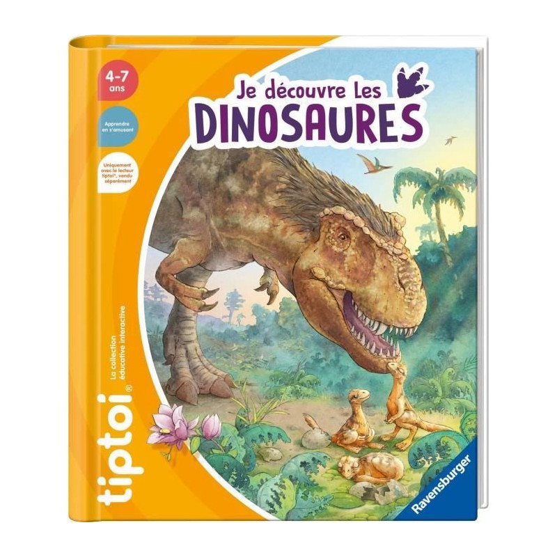 tiptoi, Livre interactif, Je découvre les dinosaures, 4 ans, 13099013