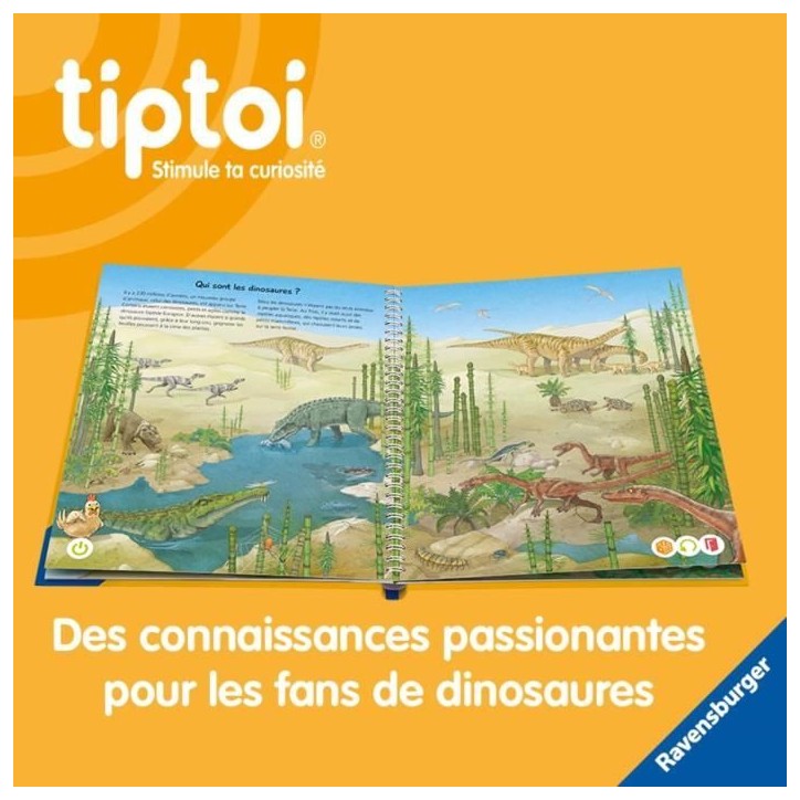 tiptoi, Livre interactif, Je découvre les dinosaures, 4 ans, 13099013, Ravensburger tiptoi, Livre interactif, Je découvre les dinosaures, 4 ans, 13099013, Ravensburger