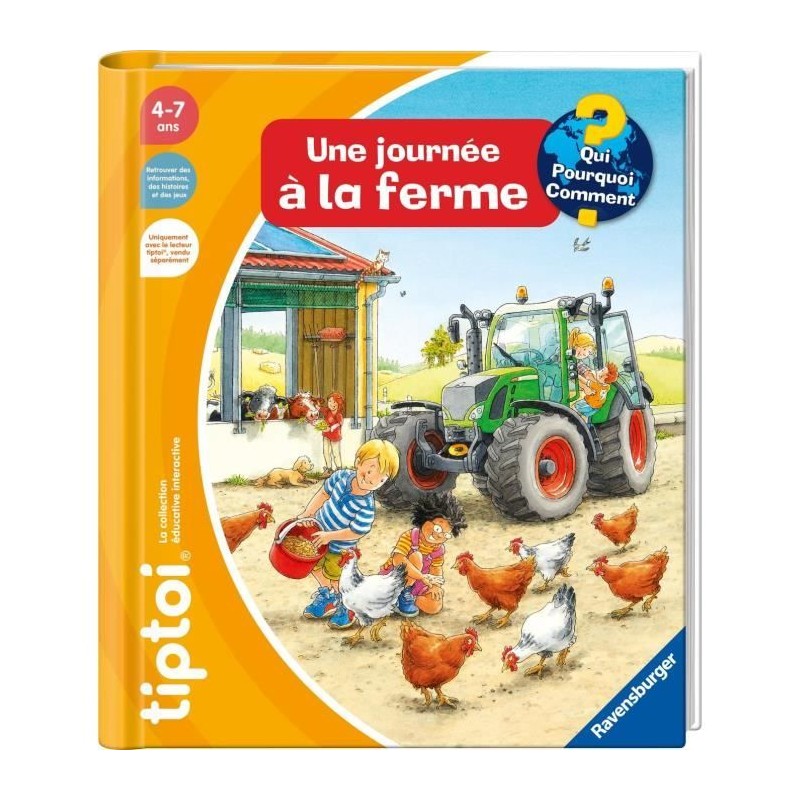 tiptoi, Livre interactif, Une journée a la ferme, 4 ans, 13099014, Ra