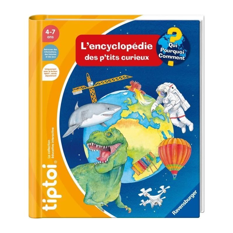 tiptoi L'encyclopédie des p'tits curieux, Livre interactif, Jeu éduc