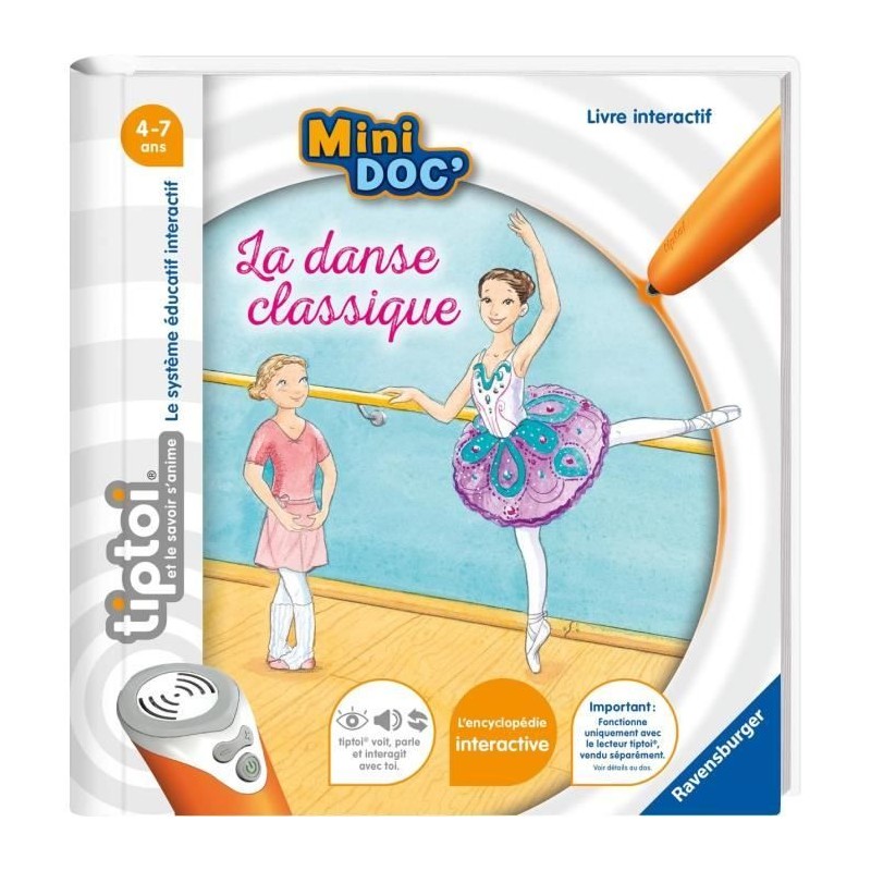 tiptoi, Livre interactif, Mini Doc' La danse classique, 4 ans, 1309902