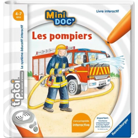 tiptoi, Livre interactif, Mini Doc' Les pompiers, 4 ans, 13099023,Rave