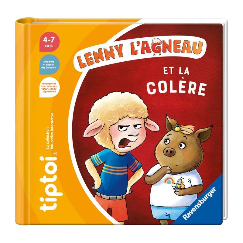 Ravensburger - tiptoi - Livre interactif - Lenny l'agneau et la colere