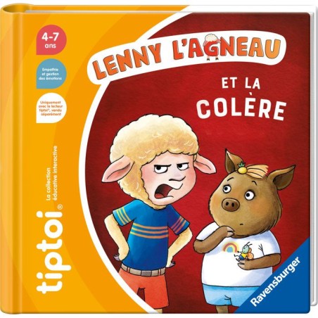 Ravensburger - tiptoi - Livre interactif - Lenny l'agneau et la colere