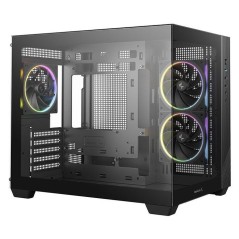 Boîtier PC - DEEPCOOL - CG330 - Mini tour - Format Micro-ATX - 3 ventilateurs ARGB inclus - Noir