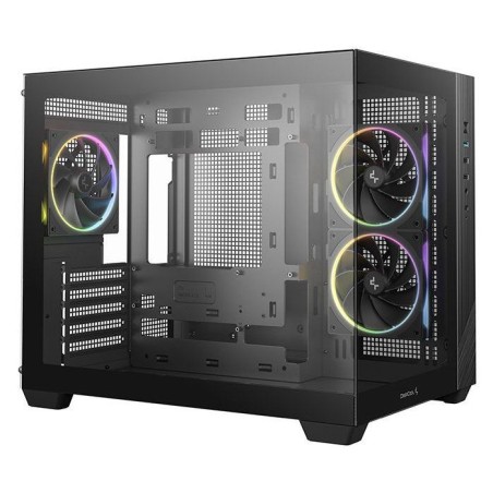 Boîtier PC - DEEPCOOL - CG330 - Mini tour - Format Micro-ATX - 3 ventilateurs ARGB inclus - Noir