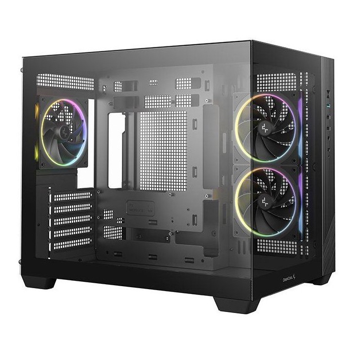 Boîtier PC - DEEPCOOL - CG330 - Mini tour - Format Micro-ATX - 3 ventilateurs ARGB inclus - Noir Boîtier PC - DEEPCOOL - CG330 - Mini tour - Format Micro-ATX - 3 ventilateurs ARGB inclus - Noir