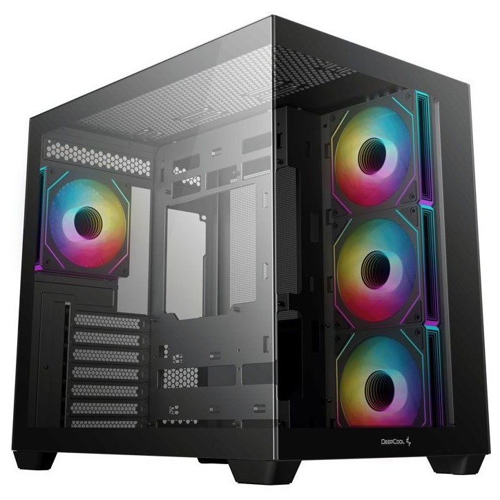 Boitier PC - DEEPCOOL - R-CG530-BKADA4-G-1 - Mini tour - Format Mini-ITX / Micro-ATX / ATX & Micro-ATX - 4 ventilateurs ARGB - N Boitier PC - DEEPCOOL - R-CG530-BKADA4-G-1 - Mini tour - Format Mini-ITX / Micro-ATX / ATX & Micro-ATX - 4 ventilateurs ARGB - N