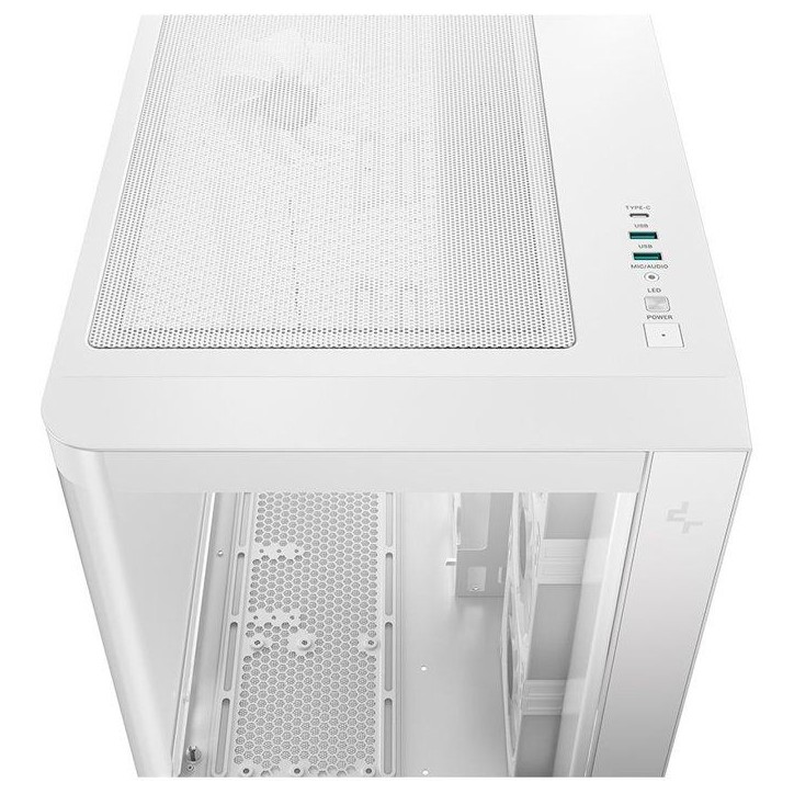 Boîtier PC - DEEPCOOL - CG530U 4F - Moyen tour- Format Micro-ATX - 4 ventilateurs ARGB inclus - Blanc Boîtier PC - DEEPCOOL - CG530U 4F - Moyen tour- Format Micro-ATX - 4 ventilateurs ARGB inclus - Blanc