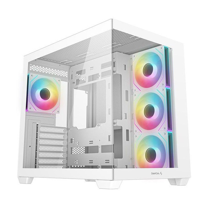 Boitier PC - DEEPCOOL - R-CG530-WHADA4-G-1 - Mini tour - Format Mini-ITX / Micro-ATX / ATX & Micro-ATX - 4 ventilateurs ARGB - B Boitier PC - DEEPCOOL - R-CG530-WHADA4-G-1 - Mini tour - Format Mini-ITX / Micro-ATX / ATX & Micro-ATX - 4 ventilateurs ARGB - B