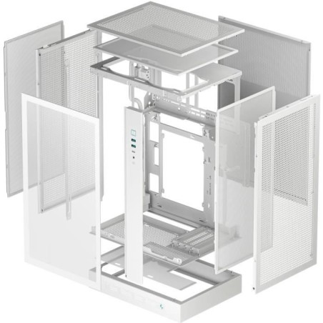 Boîtier PC sans alimentation - DEEPCOOL - CH270 Digital - Mini tour - Format M-ATX - 1x120mm RGB inclus + affichage digital - B