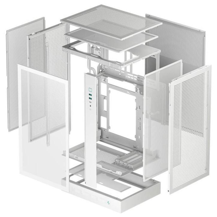 Boîtier PC sans alimentation - DEEPCOOL - CH270 Digital - Mini tour - Format M-ATX - 1x120mm RGB inclus + affichage digital - B