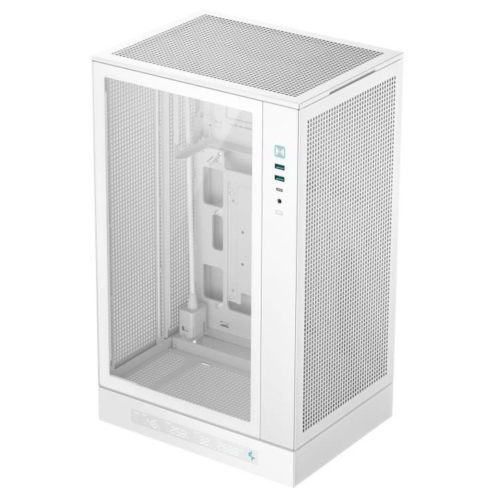 Boîtier PC sans alimentation - DEEPCOOL - CH270 Digital - Mini tour - Format M-ATX - 1x120mm RGB inclus + affichage digital - B