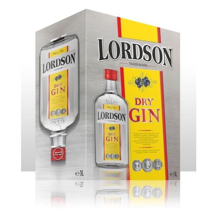 Gin Lordson 3 Litres Bib 37.5°