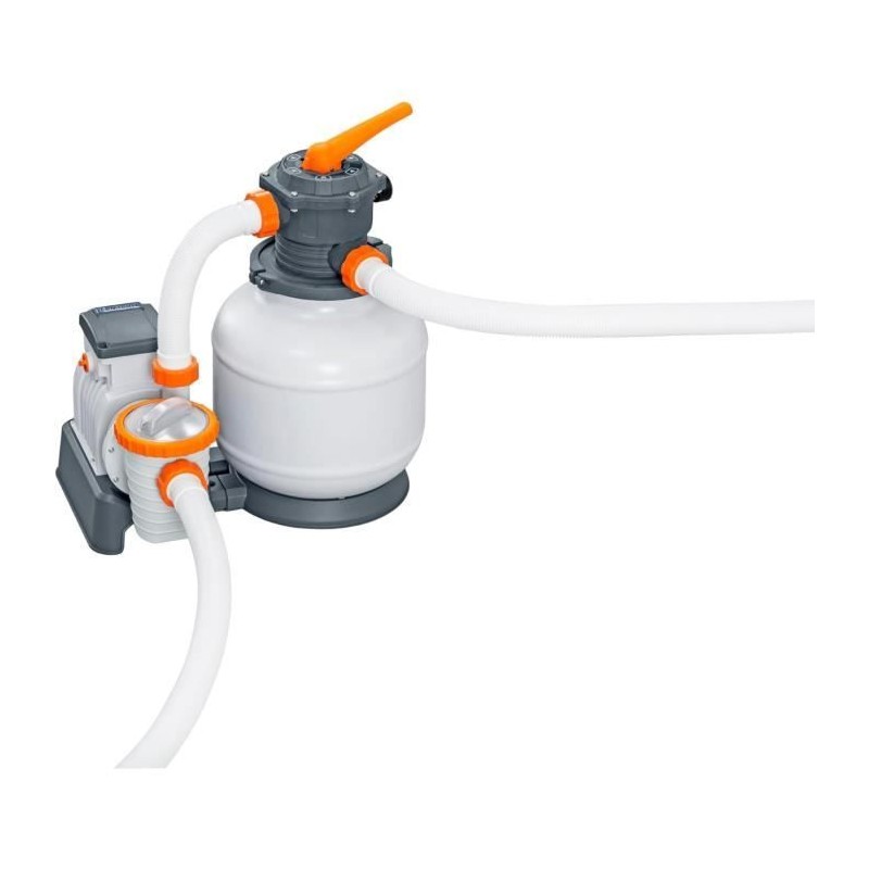 Filtre a sable - Bestway - 8 327 L/h - Avec préfiltre - Pour piscines Filtre a sable - Bestway - 8 327 L/h - Avec préfiltre - Pour piscines