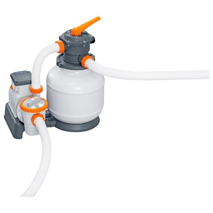 Filtre a sable - Bestway - 8 327 L/h - Avec préfiltre - Pour piscines de 1 100 a 54 500 L