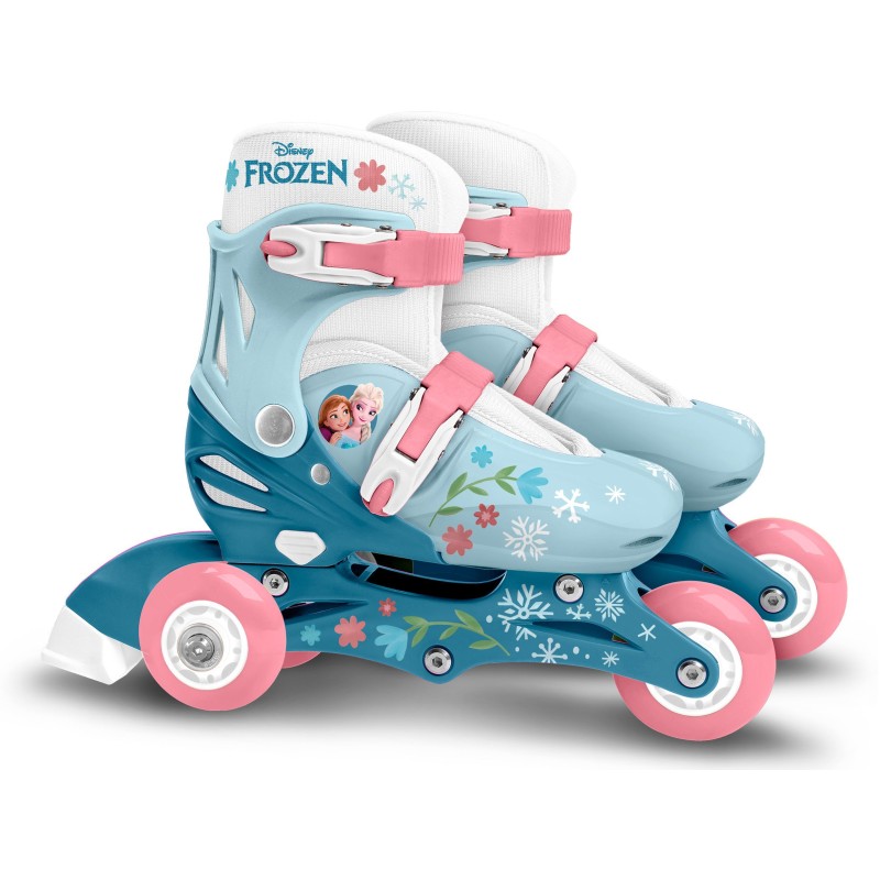 Patins en ligne 2-en-1 - LA REINE DES NEIGES - Fille - Bleu - Taille 2