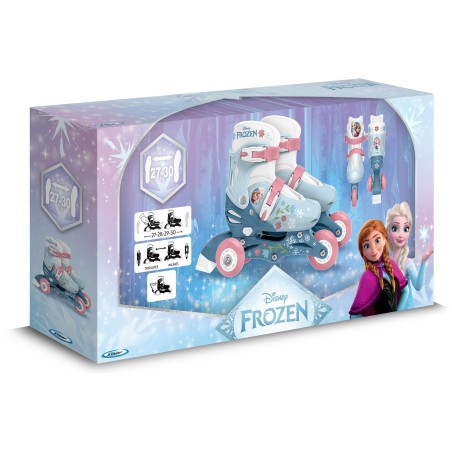 Patins en ligne 2-en-1 - LA REINE DES NEIGES - Fille - Bleu - Taille 27-30