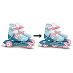 Patins en ligne 2-en-1 - LA REINE DES NEIGES - Fille - Bleu - Taille 2