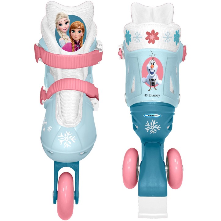 Patins en ligne 2-en-1 - LA REINE DES NEIGES - Fille - Bleu - Taille 27-30 Patins en ligne 2-en-1 - LA REINE DES NEIGES - Fille - Bleu - Taille 27-30