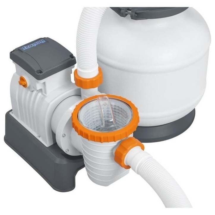 Filtre a sable - Bestway - 8 327 L/h - Avec préfiltre - Pour piscines de 1 100 a 54 500 L