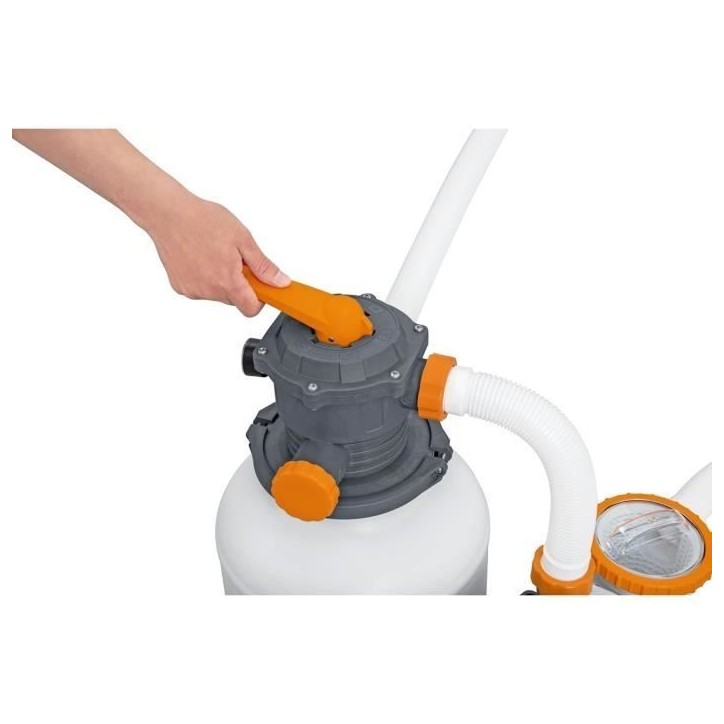 Filtre a sable - Bestway - 8 327 L/h - Avec préfiltre - Pour piscines de 1 100 a 54 500 L