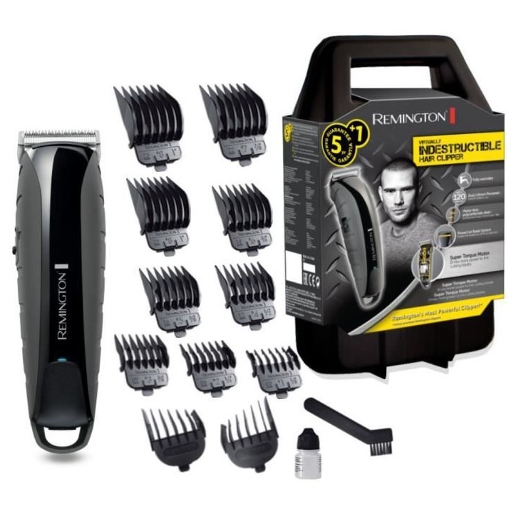 Tondeuse Cheveux Indestructible REMINGTON HC5880 - Lames Acier Japonais Auto-Affûtées - Batterie Dual Lithium Tondeuse Cheveux Indestructible REMINGTON HC5880 - Lames Acier Japonais Auto-Affûtées - Batterie Dual Lithium