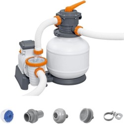 Filtre a sable - Bestway - 8 327 L/h - Avec préfiltre - Pour piscines