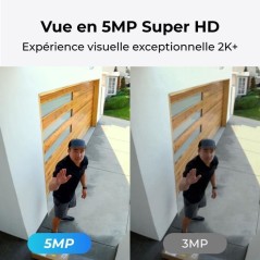 Caméra extérieure - REOLINK - B430 - Panneau solaire - Blanc
