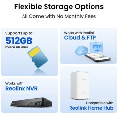 Caméra de surveillance - REOLINK - F751W - Extérieur - Vision noctur