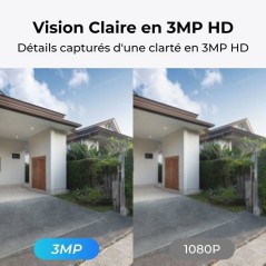 Caméra de surveillance - REOLINK - B420 - Panneau solaire - Extérieu
