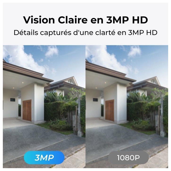 Caméra de surveillance - REOLINK - B420 - Panneau solaire - Extérieur - Vision nocturne - Blanc Caméra de surveillance - REOLINK - B420 - Panneau solaire - Extérieur - Vision nocturne - Blanc