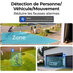 Caméra de surveillance - REOLINK - B420 - Panneau solaire - Extérieu