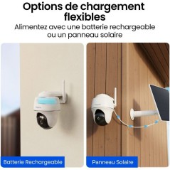 Caméra de surveillance - REOLINK - B420 - Panneau solaire - Extérieu