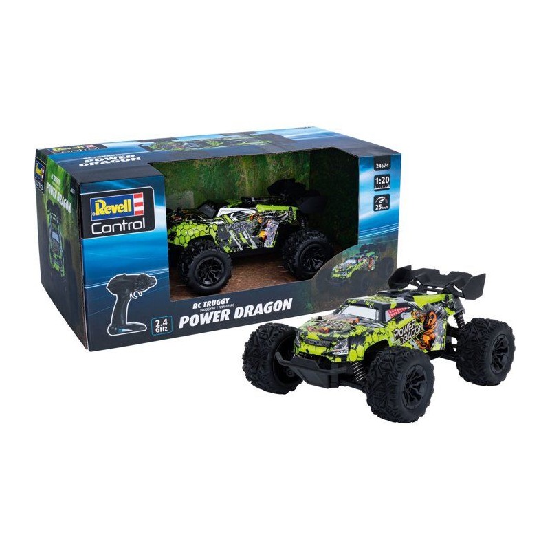 Voiture radiocommandée - REVELL Control - Truggy RC - Power Dragon -